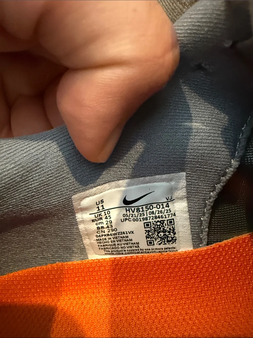 Nike Vomero Plus Grey/Black Safety Orange